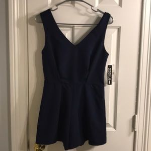 Navy blue romper